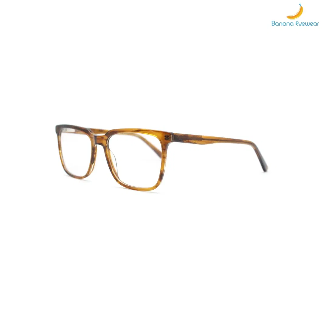 2020 New Design Square for Unisex Frame with Spring Hinge Optical Acetate Eyewear