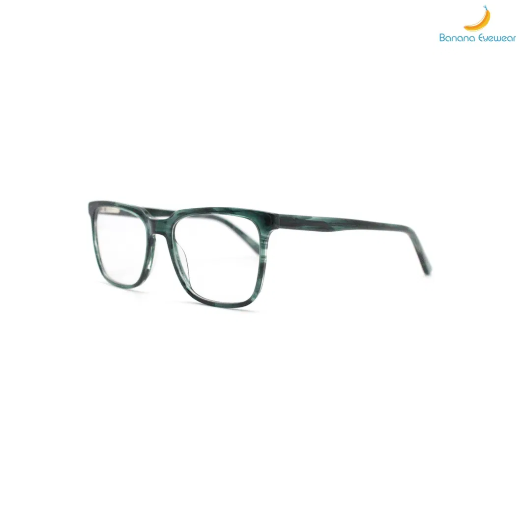 2020 New Design Square for Unisex Frame with Spring Hinge Optical Acetate Eyewear