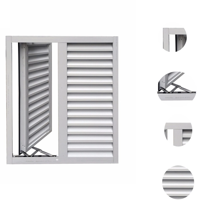 Fire-Proof Glass UV-Resistant Magnetic Screen Aluminum Roller Shutter Window